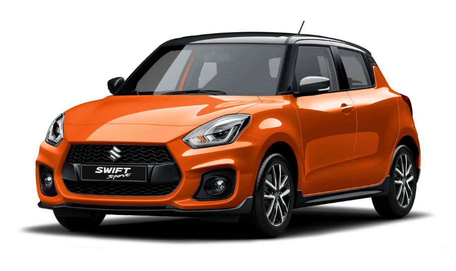 Swift Sport - Flame Orange Pearl Metallic & Super Black Pearl Roof