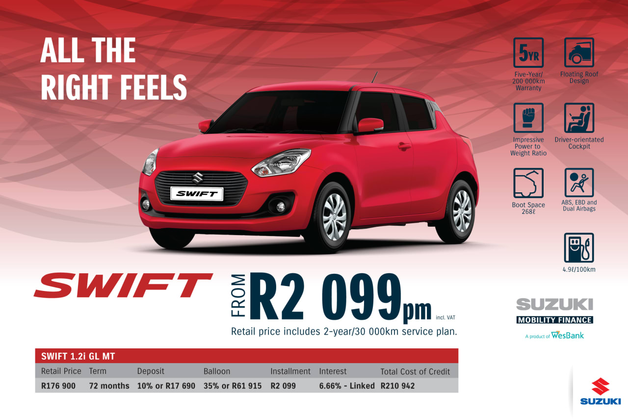 New Car Deals Suzuki Auto South Africa
