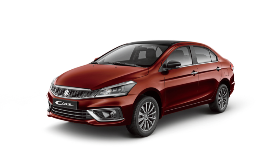 Ciaz - Opulent Red Pearl Metallic with Midnight Black Roof